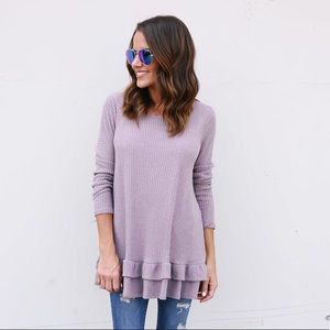 VICI Collection Karlie Thermal Top in Mauve